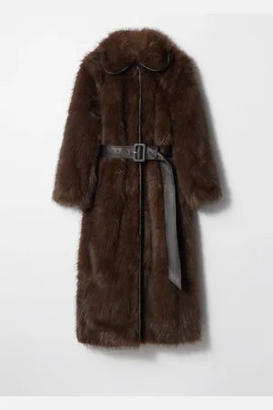 & OTHER STORIES Belted Faux Fur Coat