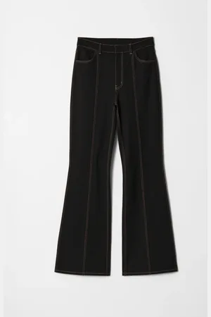 & OTHER STORIES Flared Topstitched Trousers
