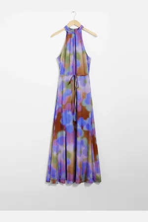 & OTHER STORIES Printed Halterneck Maxi Dress
