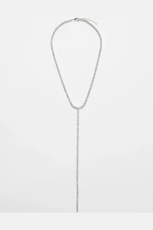 & OTHER STORIES Lariat Rhinestone Necklace