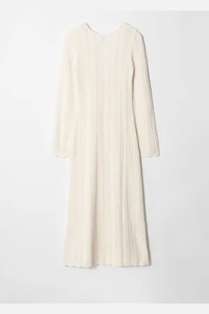 & OTHER STORIES Pointelle-Knit Midi Dress