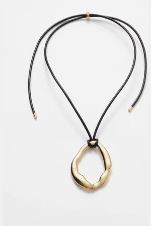 & OTHER STORIES Molded Pendant Cord Necklace