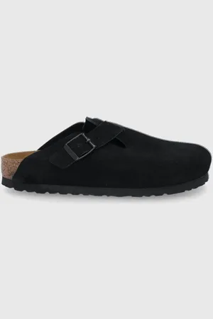 Birkenstock Semišové pantofle Boston dámské