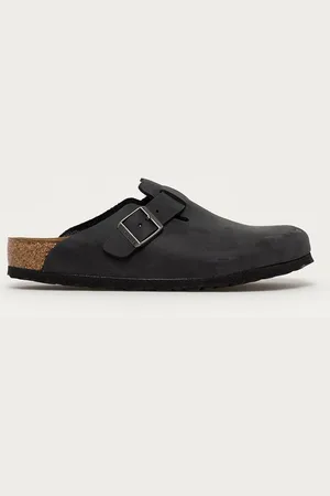 Birkenstock Nubukové pantofle Boston SFB barva