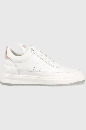 Filling pieces Kožené tenisky Low Top Bianco barva