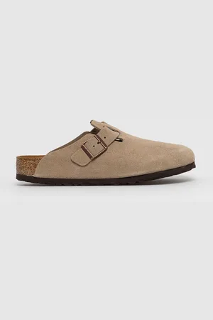 Birkenstock Semišové pantofle Boston pánské