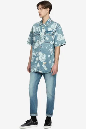 Evisu Džíny Graffiti Daruma Pocket Printed Jeans pánské
