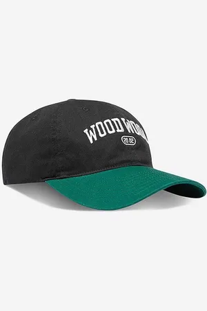 WoodWood Bavlněná baseballová čepice Brian tmavomodrá barva