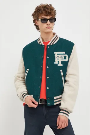 Filling pieces Vlněná bomber bunda Varsity Jacket barva