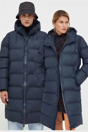 Rains Bunda 15130 Jackets tmavomodrá barva