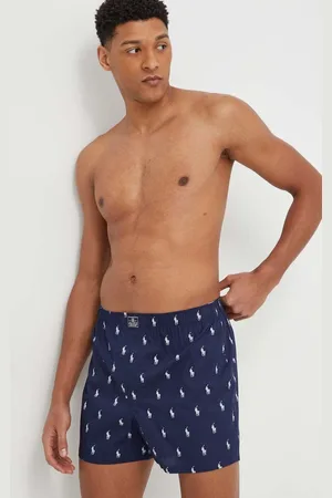 Ralph Lauren Bavlněné boxerky 3-pack tmavomodrá barva