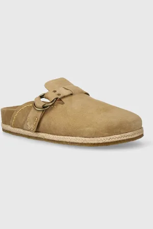 Ralph Lauren Semišové pantofle Turbach Clog pánské