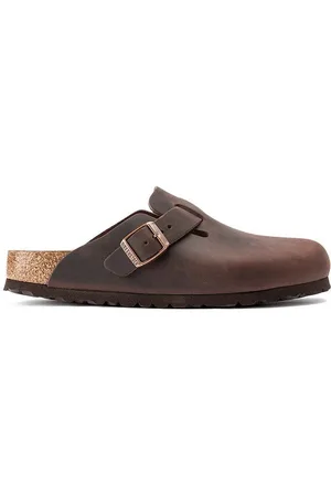 Birkenstock Kožené pantofle Boston pánské