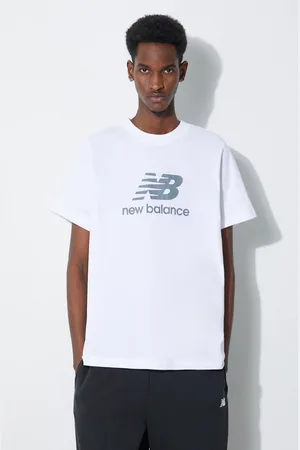 New Balance Bavlněné tričko Essentials Cotton barva