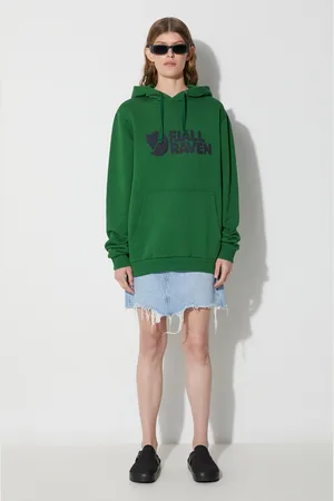 Fjällräven Bavlněná mikina Logo Hoodie barva