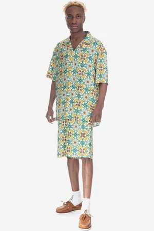 Drôle de Monsieur Košile La Chemise SH129 GREEN pánská