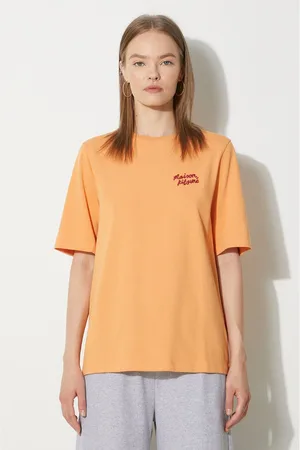 Maison Kitsuné Bavlněné tričko Handwriting Comfort barva
