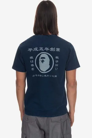 A Bathing Ape Bavlněné tričko s potiskem