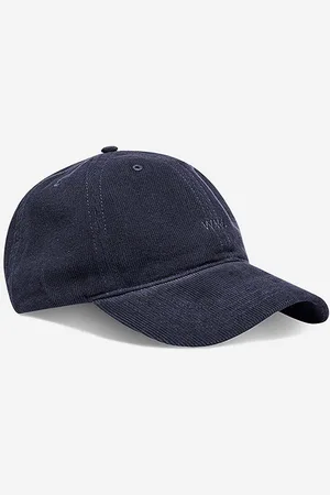 WoodWood Manšestrová kšiltovka Low Profile Corduroy Cap tmavomodrá barva