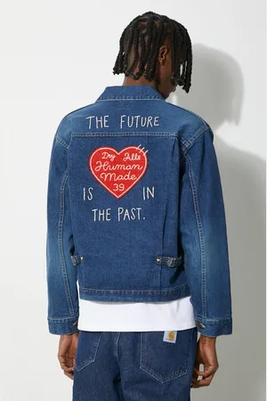 HUMAN MADE Džínová bunda Denim Work Jacket pánská