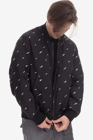 Neil Barrett Oboustranná bomber bunda Neil Barett Reversible Oversixed Bomb PBSP051R-U004C 1179 pánská