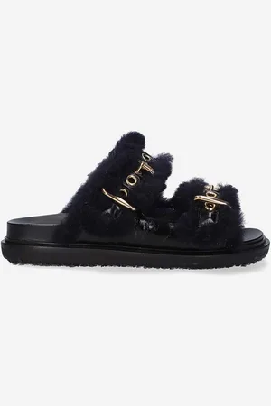 Marni Kožené pantofle Fussbett Shoe dámské