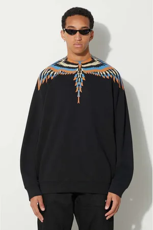 MARCELO BURLON Bavlněná mikina Optical Wings pánská