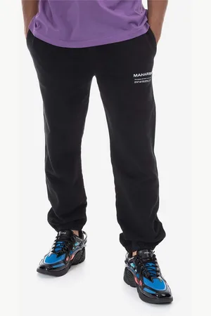 Maharishi Bavlněné tepláky Miltype Sweatpants 9916 BLACK barva