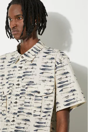Filson Bavlněná košile Washed SS Feather barva