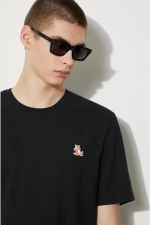 Maison Kitsuné Bavlněné tričko Chillax Fox Patch Regular Tee Shirt barva