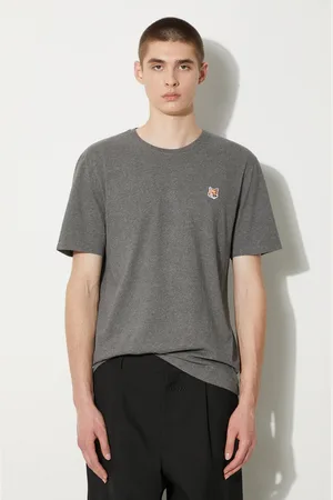 Maison Kitsuné Bavlněné tričko Fox Head Patch Regular Tee Shirt barva