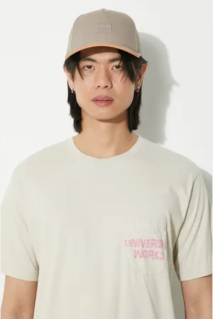 Universal Works Bavlněné tričko Print Pocket Tee barva