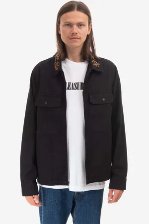 Pleasures Džínová bunda Temper Work Jacket barva