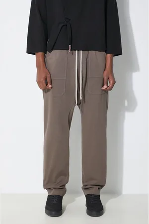 Rick Owens Bavlněné tepláky Rick Owens barva
