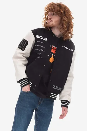 Pleasures Bomber bunda Unkle Varsity barva