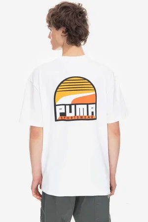 PUMA Bavlněné tričko barva