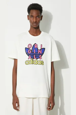 adidas Bavlněné tričko barva