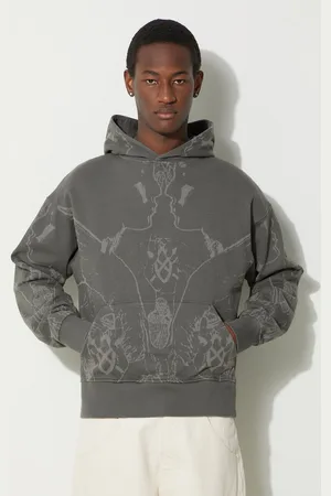 Daily paper Bavlněná mikina Secret Rhythm Oversized Hoodie pánská