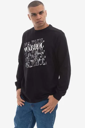 Maharishi Bavlněné tričko s dlouhým rukávem Andy Warhol Airborne L/S T-shirt 9923 BLACK barva