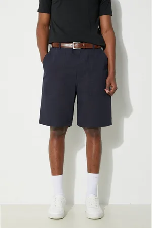 ENGINEERED GARMENTS Bavlněné šortky Fatigue Short tmavomodrá barva