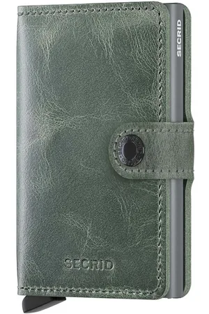Secrid Kožená peněženka Miniwallet Vintage Sage barva