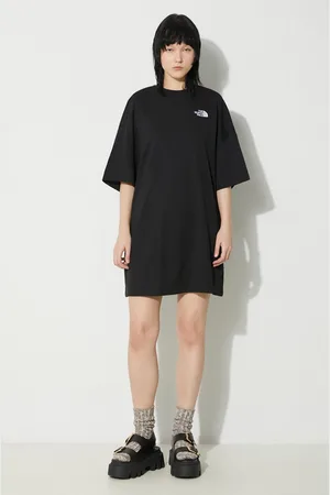 The North Face Šaty W S/S Essential Oversize Tee Dress barva