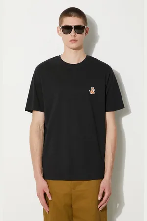 Maison Kitsuné Bavlněné tričko Speedy Fox Patch Comfort Tee Shirt barva