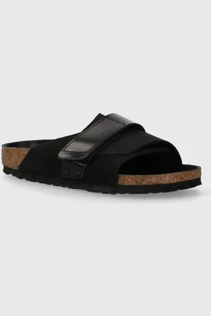 Birkenstock Nubukové pantofle Kyoto barva
