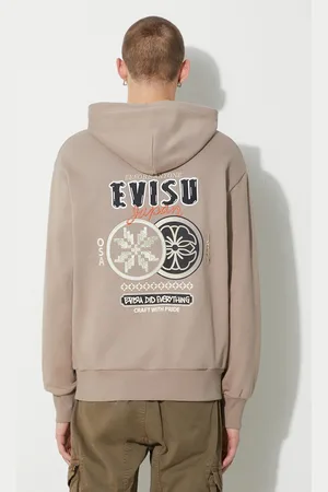 Evisu Bavlněná mikina Double Kamon EMB pánská