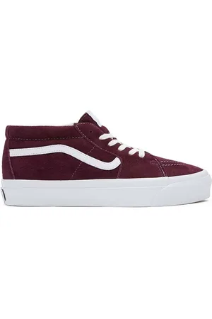 Vans Semišové tenisky Sk8-Mid Reissue 83 LX vínová barva