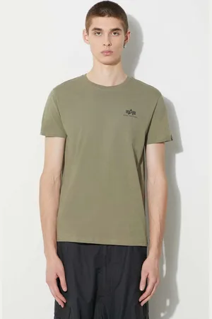 Alpha Industries Bavlněné tričko Basic T Small Logo barva