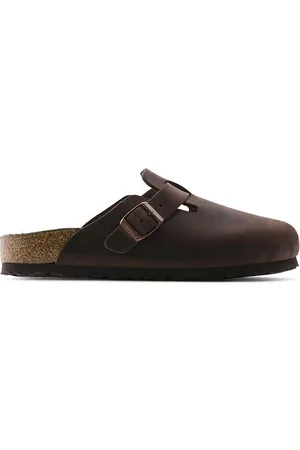 Birkenstock Kožené pantofle Boston SFB pánské
