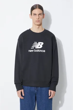 New Balance Mikina Stacked Logo French pánská