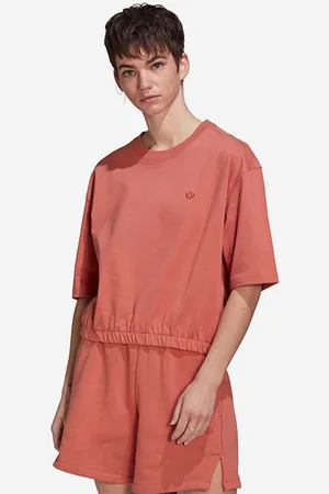 adidas Bavlněné tričko barva